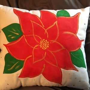 Poinsettia Pillow Custom